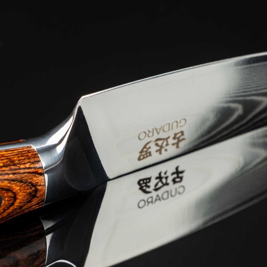 Gudaro - Damaskski kuhinjski nož FENG 3,5, 67 slojeva čelika, duljina 9,5 cm