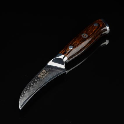 Gudaro - Damaskski kuhinjski nož za voće FENG 3,5, 67 slojeva damaškog čelika, duljina 9,5 cm