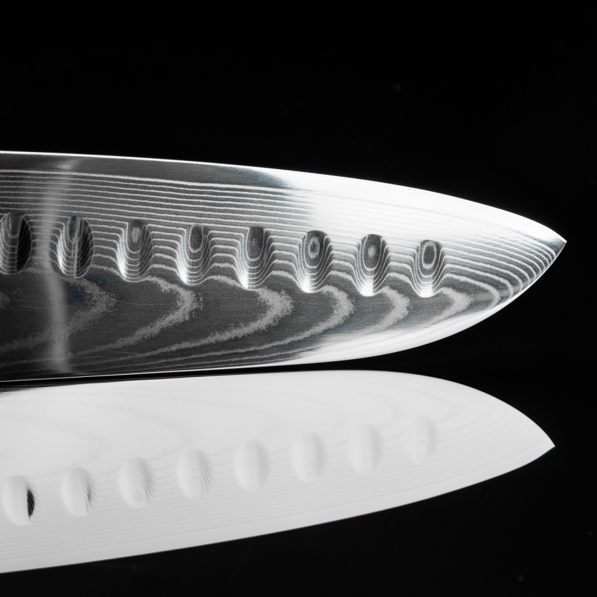 Gudaro - Damaskski santoku kuhinjski nož FENG od damasta 7,5, 67 slojeva čelika, duljina 18 cm