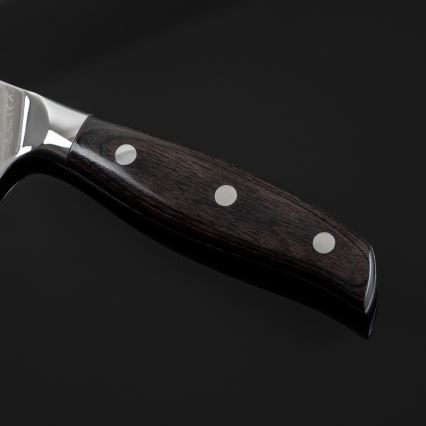 Gudaro - Santoku kuhinjski nož SHIRO od damasta 7, 67 slojeva čelika, duljina 17,5 cm