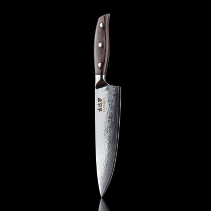 Gudaro - Damastni kuhinjski nož SHIRO 8, 67 slojeva čelika, duljina 20 cm