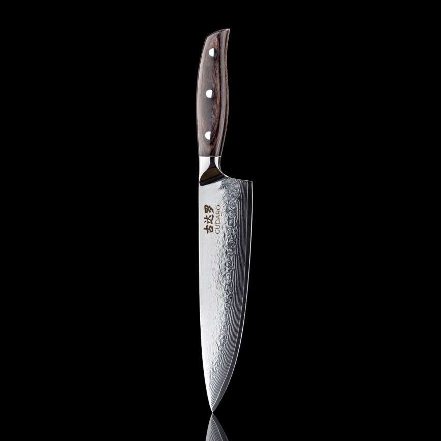 Gudaro - Damastni kuhinjski nož SHIRO 8, 67 slojeva čelika, duljina 20 cm