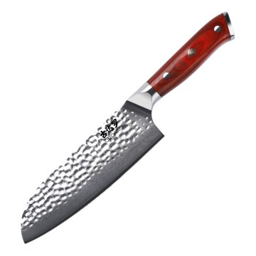 Gudaro - damastni kuhinjski Santoku nož MIYABI 7