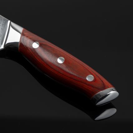 Gudaro - Damast Santoku kuhinjski nož KENSHO 7, 67 slojeva čelika, duljina 17,5 cm