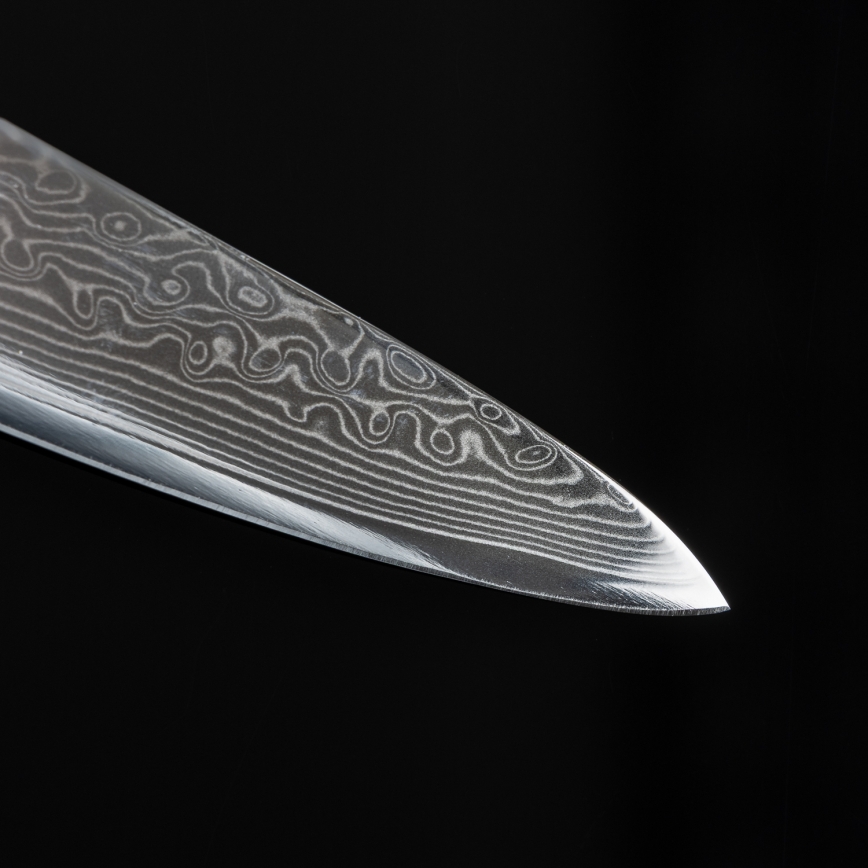 Gudaro - Kuhinjski nož SHIRO 3,5, 67 slojeva damaskog čelika, duljina 9,5 cm