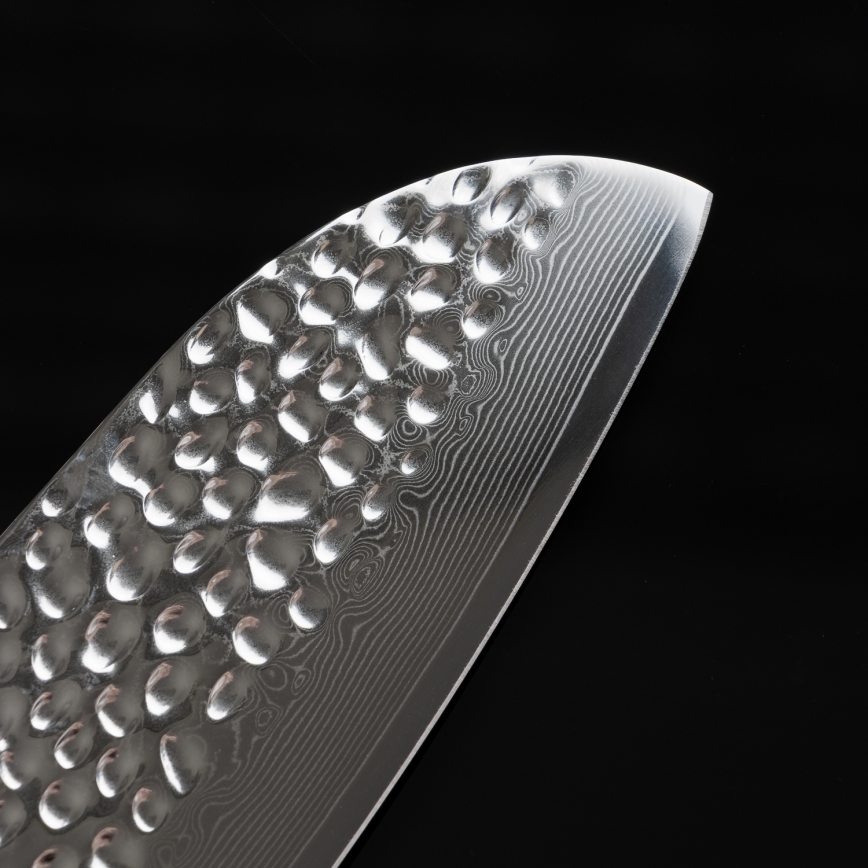 Gudaro - damastni kuhinjski Santoku nož MIYABI 7, 67 slojeva čelika, duljina 17,5 cm