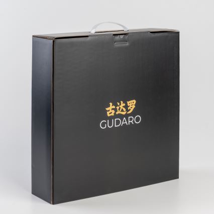 Gudaro - set od 5 damaskih kuhinjskih noževa TAKUMI + stalak za nože i škare za perad