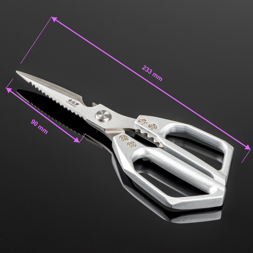Gudaro - Škare za perad SHOGUN 23,3 cm srebrne