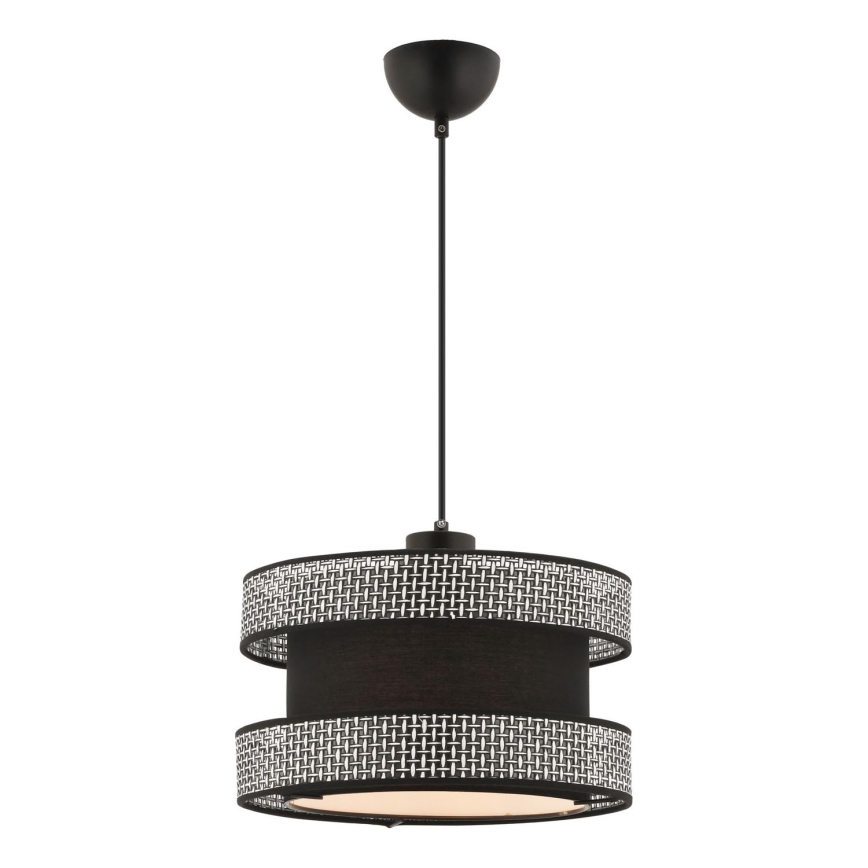 HALO 1xE27/60W/230V crni/sivi stropni lampion