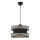 HALO 1xE27/60W/230V crni/sivi stropni lampion