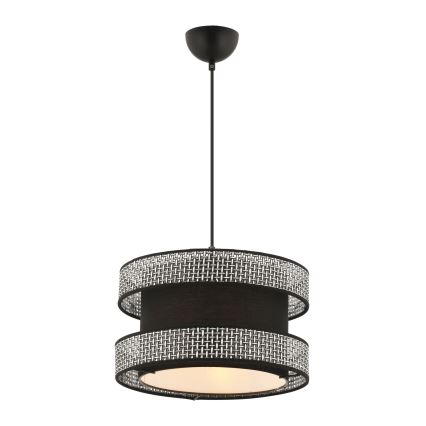 HALO 1xE27/60W/230V crni/sivi stropni lampion