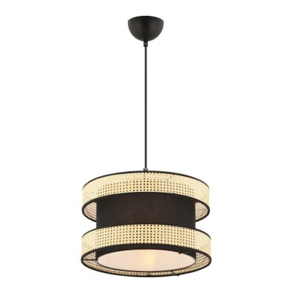 HALO 1xE27/60W/230V stropna lampa crna/bež