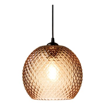 Halo Design 718368 - Visilica na sajli NOBB 1xE27/40W/230V Ø 22 cm dimno smeđa