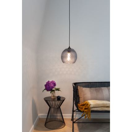 Halo Design 718443 - Luster na sajli NOBB 1xE27/40W/230V Ø 22 cm dimno-siva