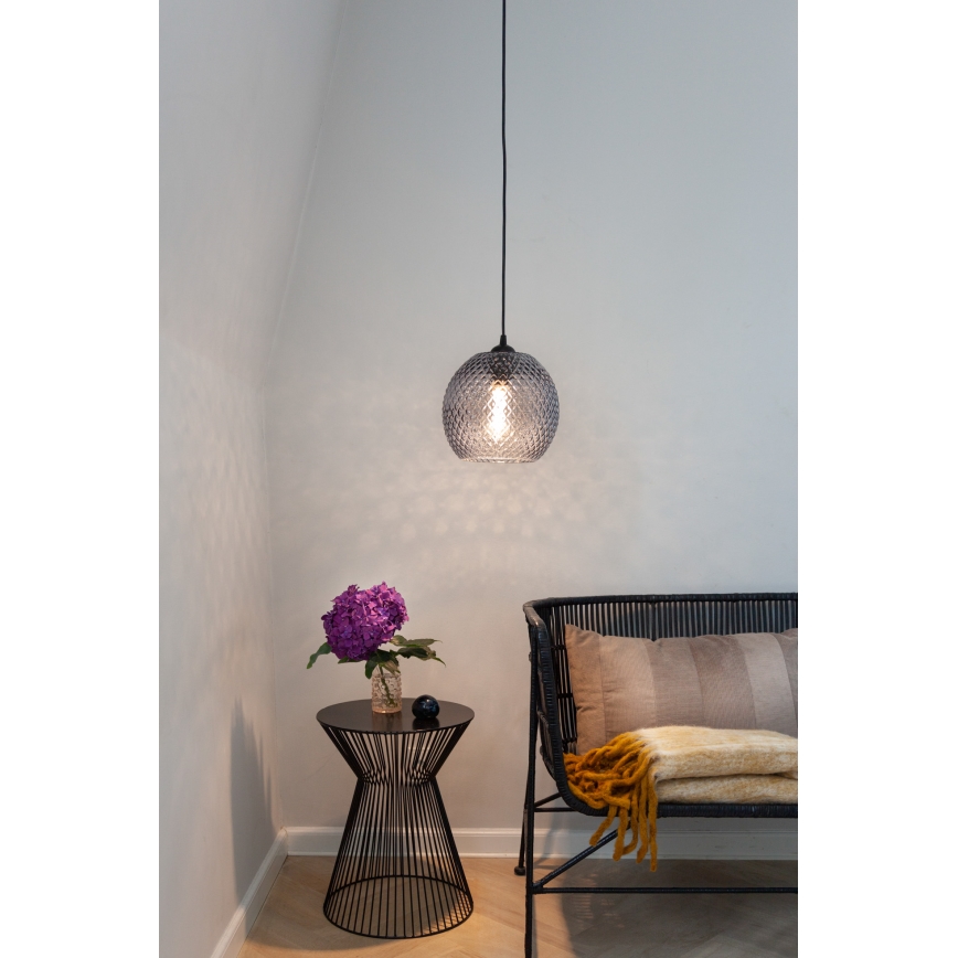 Halo Design 718443 - Luster na sajli NOBB 1xE27/40W/230V Ø 22 cm dimno-siva