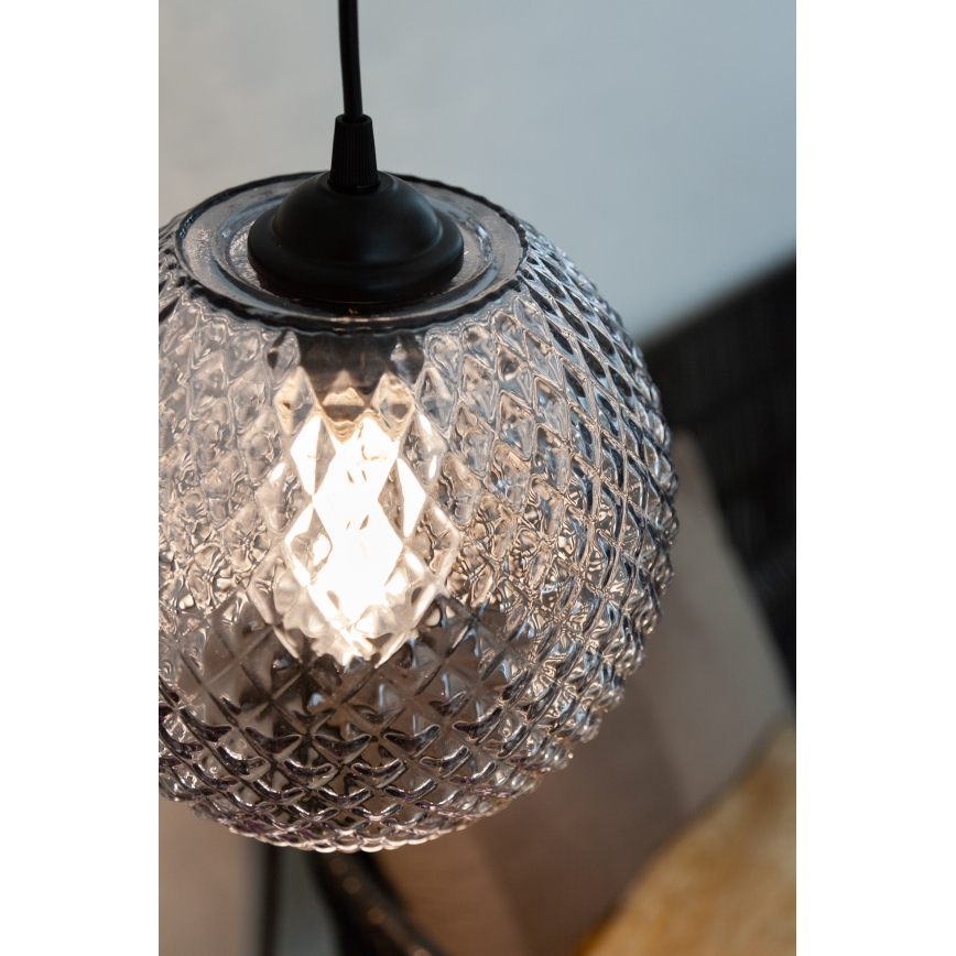 Halo Design 718443 - Luster na sajli NOBB 1xE27/40W/230V Ø 22 cm dimno-siva