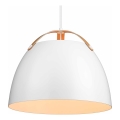 Halo Design 734870 - Luster na sajli OSLO 1xE27/40W/230V Ø 40 cm bijela/hrast