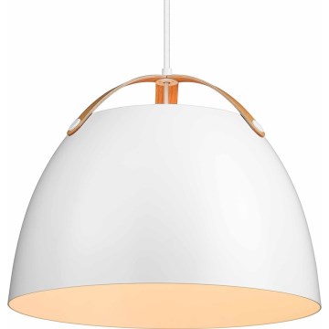 Halo Design 734870 - Luster na sajli OSLO 1xE27/40W/230V Ø 40 cm bijela/hrast