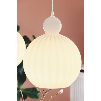 Halo Design 737321 - Luster na kabelu BALL BALL 1xE27/40W/230V Ø 32 cm bijela