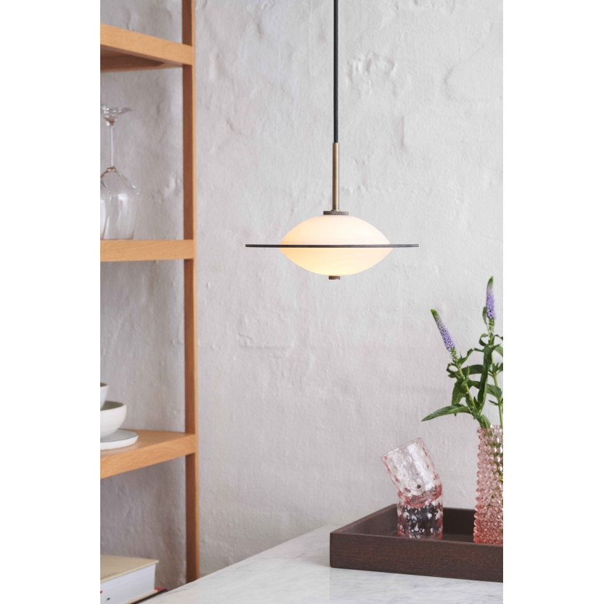Halo Design 743599 - Viseća svjetiljka na sajli ORBIT 1xG9/7W/230V Ø 24 cm bijela/mesing/dimno siva