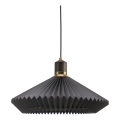 Halo Design 744299 - Luster na sajli PARIS 1xE27/60W/230V Ø 56 cm crna/mesing/hrast