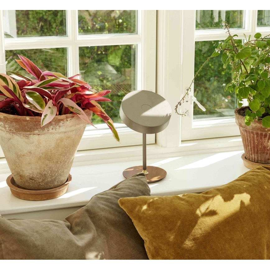 Halo Design 745760 - LED punjiva stolna lampa ON THE MOVE s prigušivanjem LED/2,5W/4000 mAh bijela/drvo