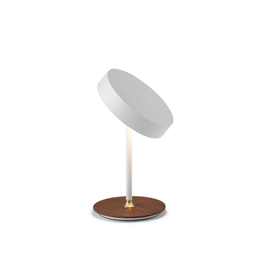 Halo Design 745760 - LED punjiva stolna lampa ON THE MOVE s prigušivanjem LED/2,5W/4000 mAh bijela/drvo