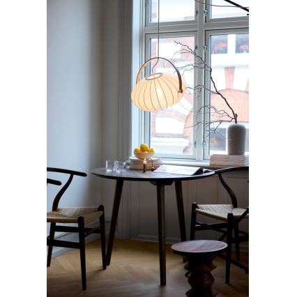 Halo Design 746347 - Viseća svjetiljka na kabelu DC 1xE27/40W/230V Ø 40 cm bijela/hrast