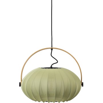 Halo Design 746361 - Viseći luster na sajli DC 1xE27/40W/230V Ø 40 cm zelena/hrast