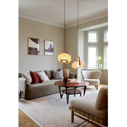 Halo Design 746361 - Viseći luster na sajli DC 1xE27/40W/230V Ø 40 cm zelena/hrast