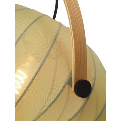 Halo Design 746361 - Viseći luster na sajli DC 1xE27/40W/230V Ø 40 cm zelena/hrast