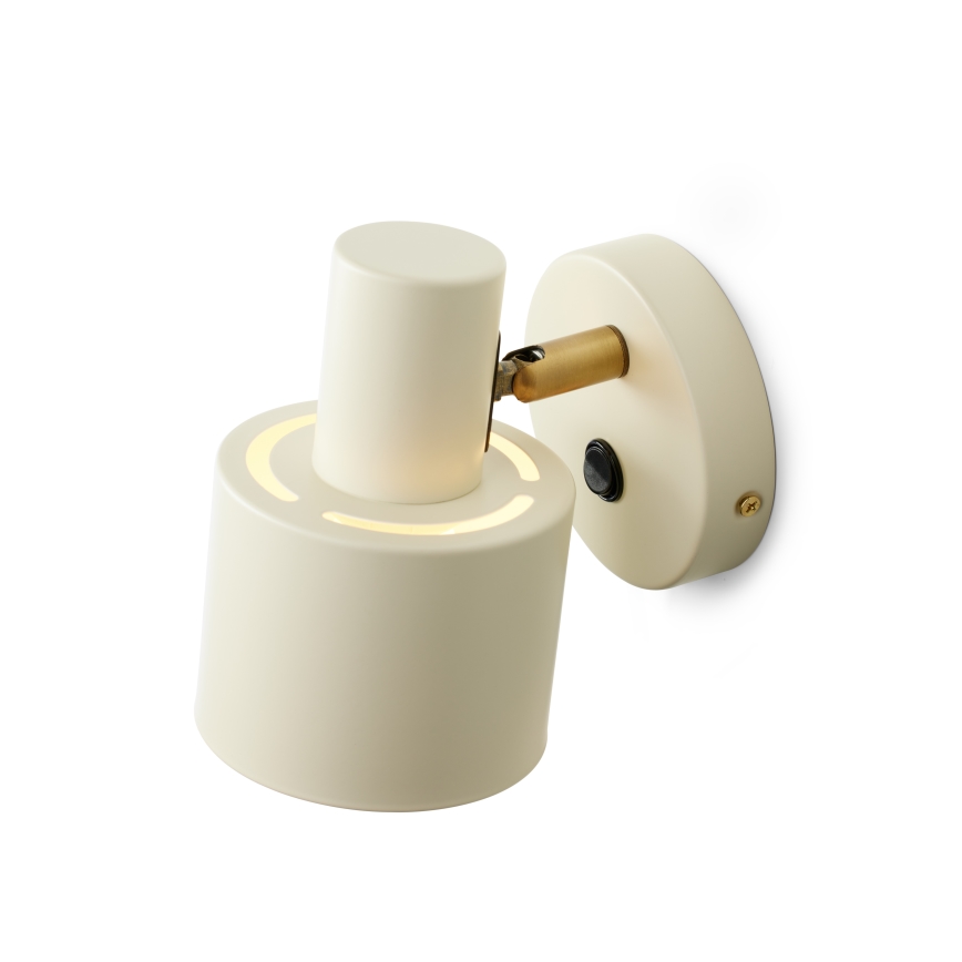 Halo Design 746873 - Zidna reflektorska svjetiljka VOGUE 1xE27/40W/230V krem/mesing