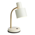 Halo Design 746910 - Stolna lampa VOGUE 1xE27/40W/230V krem/mesing