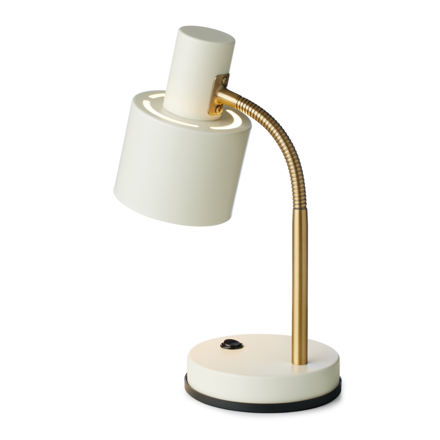 Halo Design 746910 - Stolna lampa VOGUE 1xE27/40W/230V krem/mesing