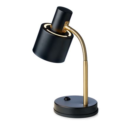 Halo Design 746927 - Stolna lampa VOGUE 1xE27/40W/230V crna/mesing