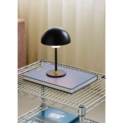 Halo Design 747573 - punjiva LED stolna lampa MOON LIGHT s podesivom svjetlinom LED/2,7W/2600 mAh crna