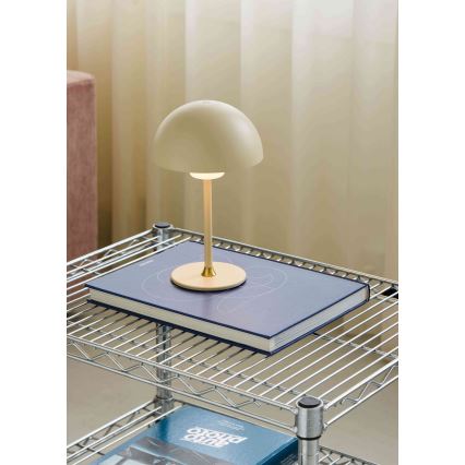 Halo Design 747597 - LED punjiva stolna lampa s mogućnošću prigušivanja MOON LIGHT LED/2,7W/2600 mAh kremasta