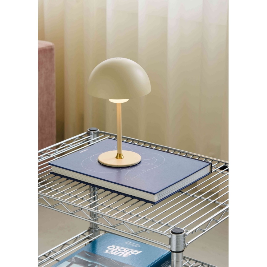 Halo Design 747597 - LED punjiva stolna lampa s mogućnošću prigušivanja MOON LIGHT LED/2,7W/2600 mAh kremasta