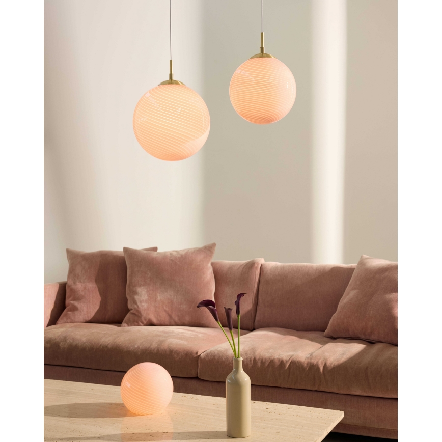 Halo Design 748815 - Stolna lampa CANDY 1xE14/25W/230V promjer 20 cm ružičasta