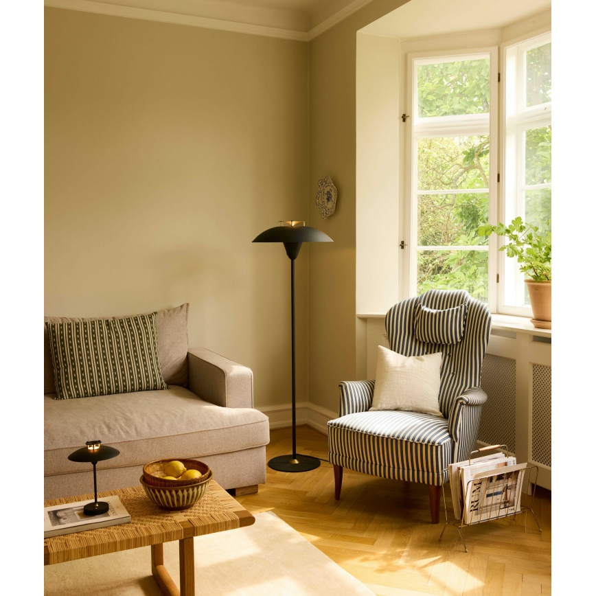 Halo Design 748976 - Podna lampa STEPP 1xE27/28W/230V crna/mesing