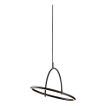 Halo Design 749539 - LED luster na užetu TILT s mogućnošću prigušivanja LED/40W/230V Ø 40 cm crni