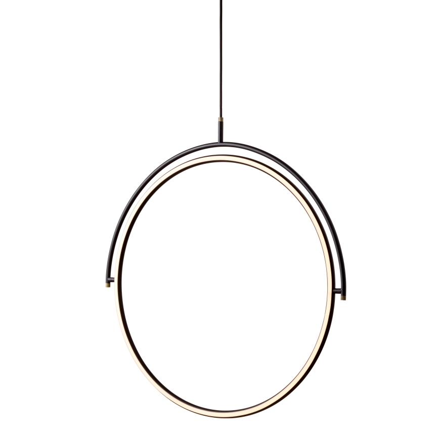 Halo Design 749539 - LED luster na užetu TILT s mogućnošću prigušivanja LED/40W/230V Ø 40 cm crni