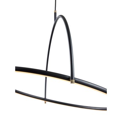 Halo Design 749539 - LED luster na užetu TILT s mogućnošću prigušivanja LED/40W/230V Ø 40 cm crni