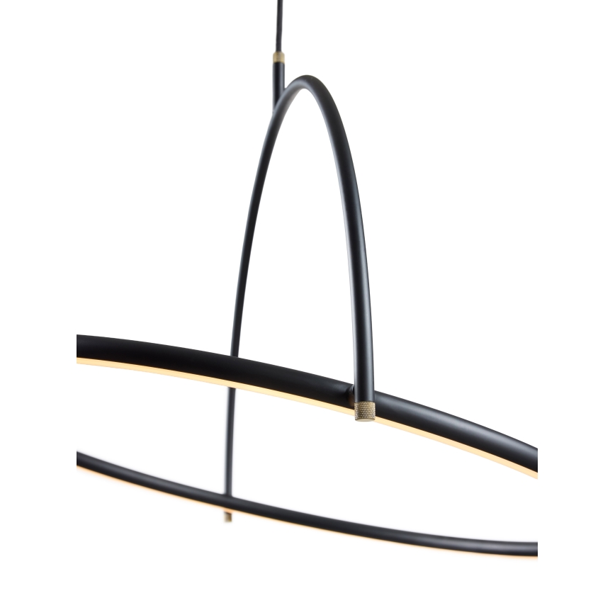 Halo Design 749539 - LED luster na užetu TILT s mogućnošću prigušivanja LED/40W/230V Ø 40 cm crni