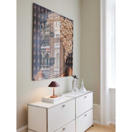 Halo Design 800834 - LED vanjska punjiva stolna svjetiljka HYGGE s mogućnošću prigušivanja LED/3W/4000 mAh IP54 vinska