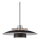 Halo Design 990259 - Luster na sajli SORUP 1xE27/40W/230V Ø 40 cm, crna/sjajni krom