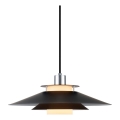 Halo Design 990808 - Luster na sajli RIVOLI 1xE27/40W/230V promjer 40 cm crna/sjajni krom