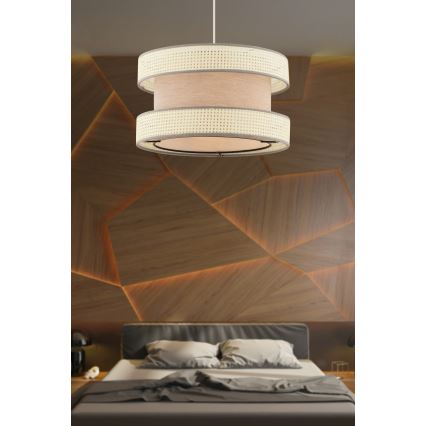 HALO viseća lampa 1xE27/60W/230V bež/krema