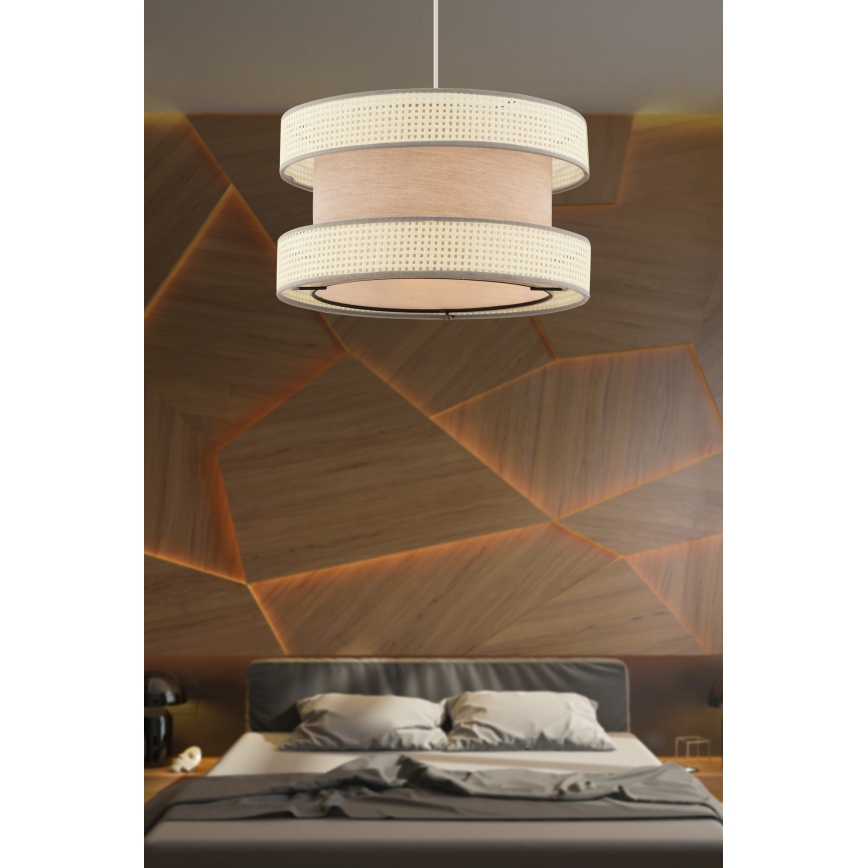 HALO viseća lampa 1xE27/60W/230V bež/krema