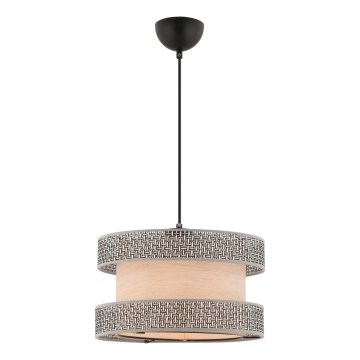 Halo viseći luster 1xE27/60W/230V bež/ siva